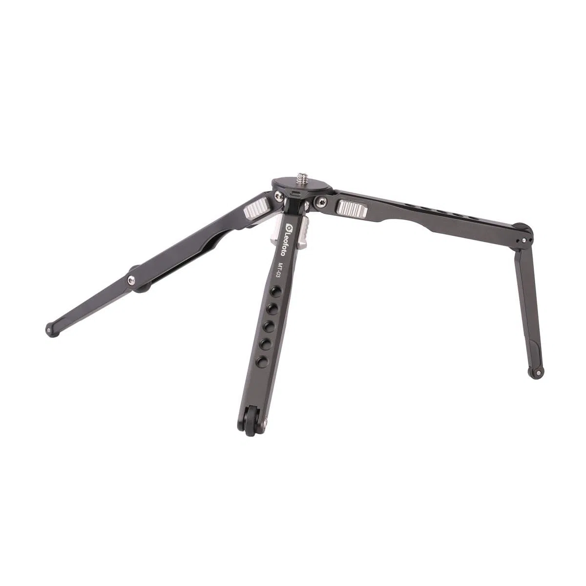 Leofoto - Mini treppiede tascabile - Ideale per un fotografo di viaggio - Capacità di carico di 2kg - Piedini estensibili - Altezza minima da 7,5 cm ad un'altezza massima di 23 cm - MT-03 + MBH-19