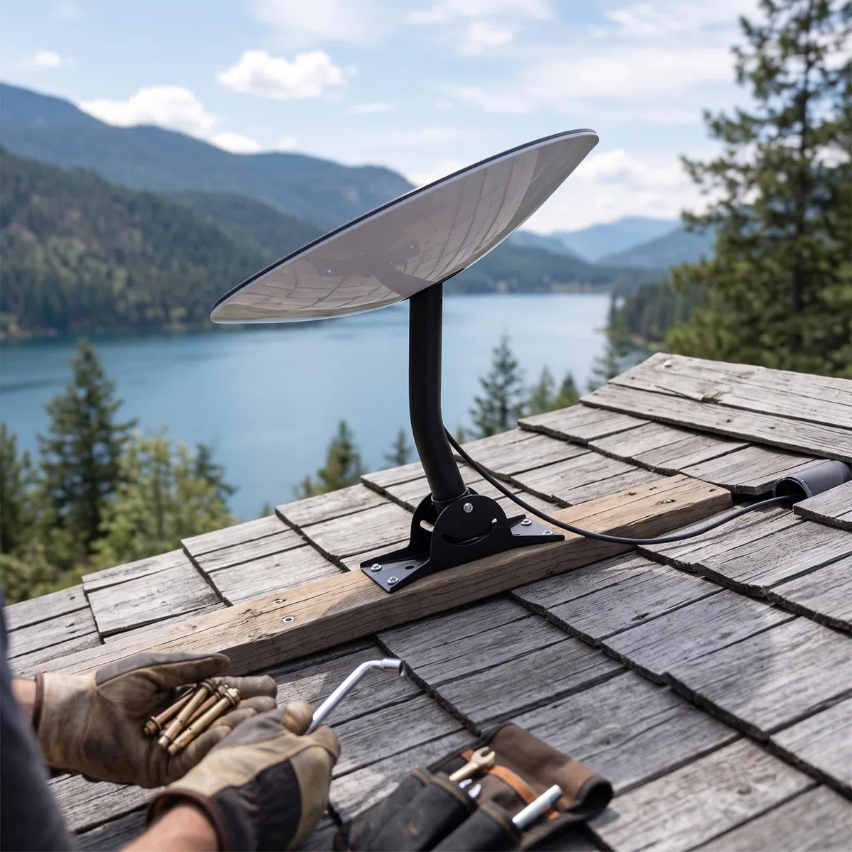 Supporto a Parete per Satellite per Standard 4 4X V3, Lega di | Adattatore in Lega di Alluminio, Installazione Sul Tetto del , Adattamento Standard 4 4X V3, Staffa per Antenna, Resistente