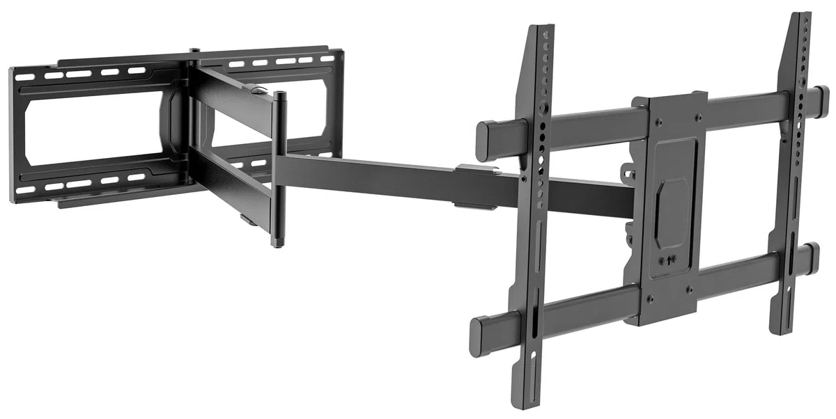 Techly 368048 Supporto a Muro Extra Long Full Motion per TV 42-80" Nero