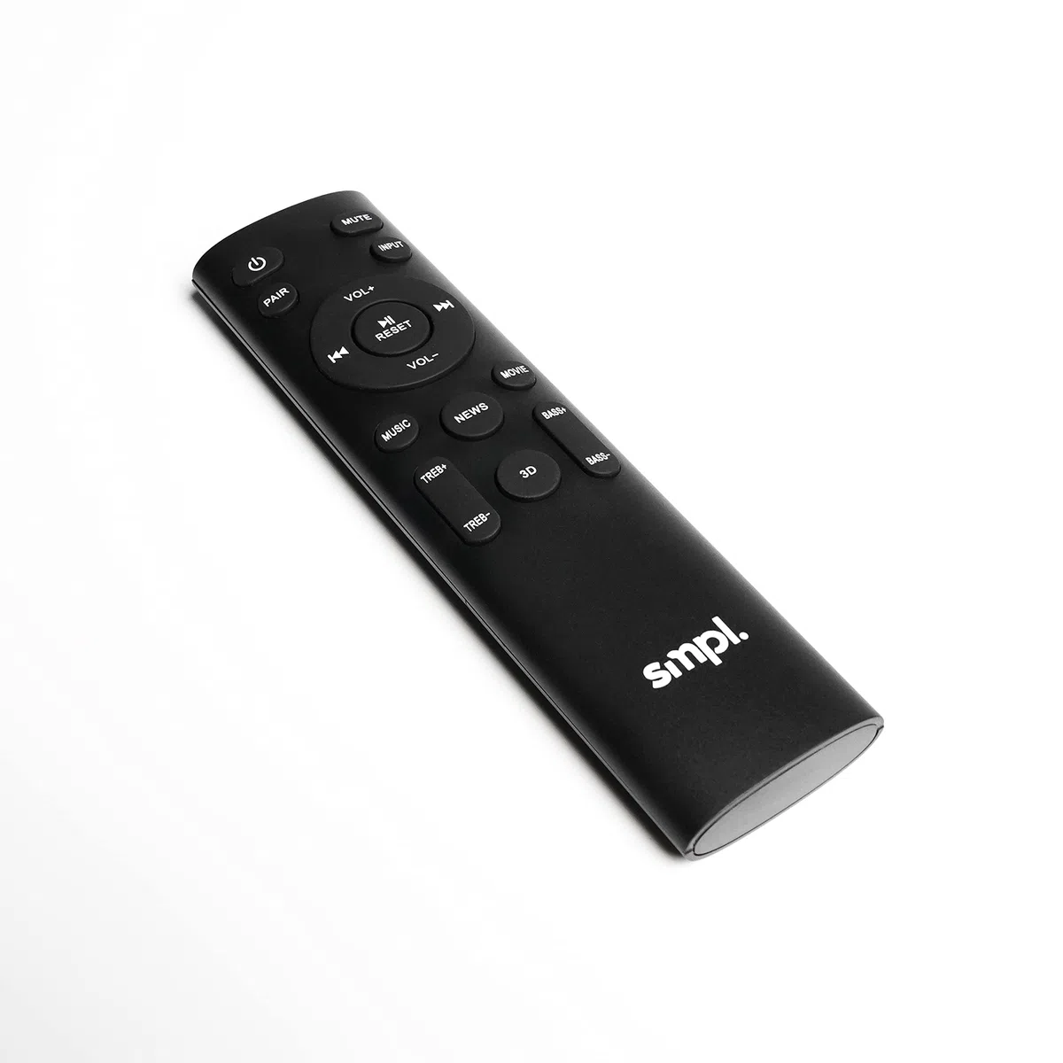 Smpl Soundbar 30 W - Supporta Bluetooth, ingresso coassiale, AUX, USB e telecomando, 76.2 cm - Nero