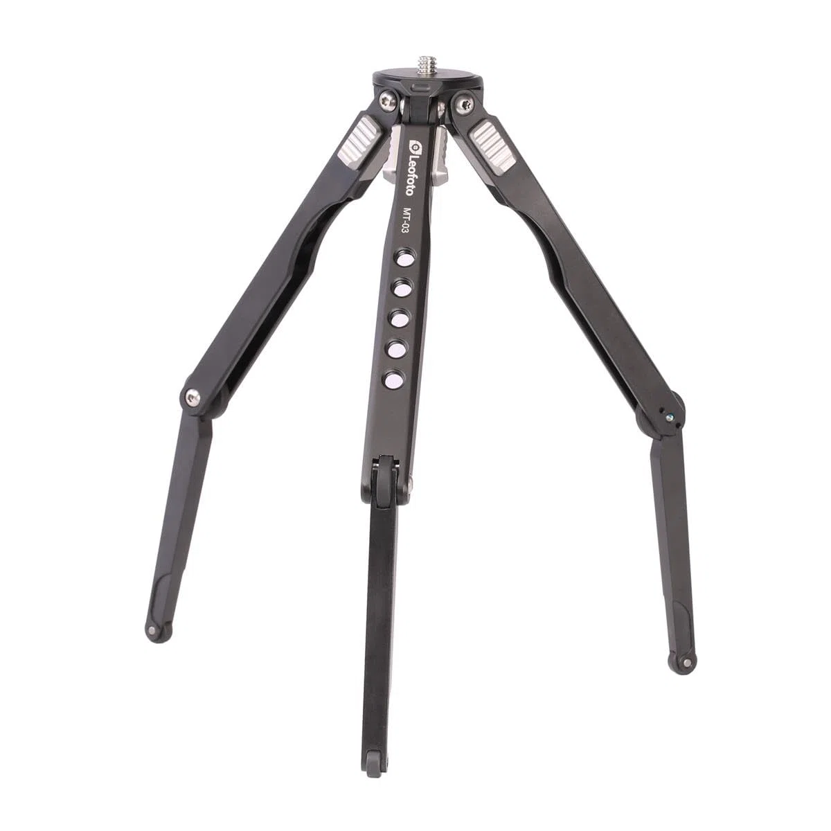 Leofoto - Mini treppiede tascabile - Ideale per un fotografo di viaggio - Capacità di carico di 2kg - Piedini estensibili - Altezza minima da 7,5 cm ad un'altezza massima di 23 cm - MT-03 + MBH-19
