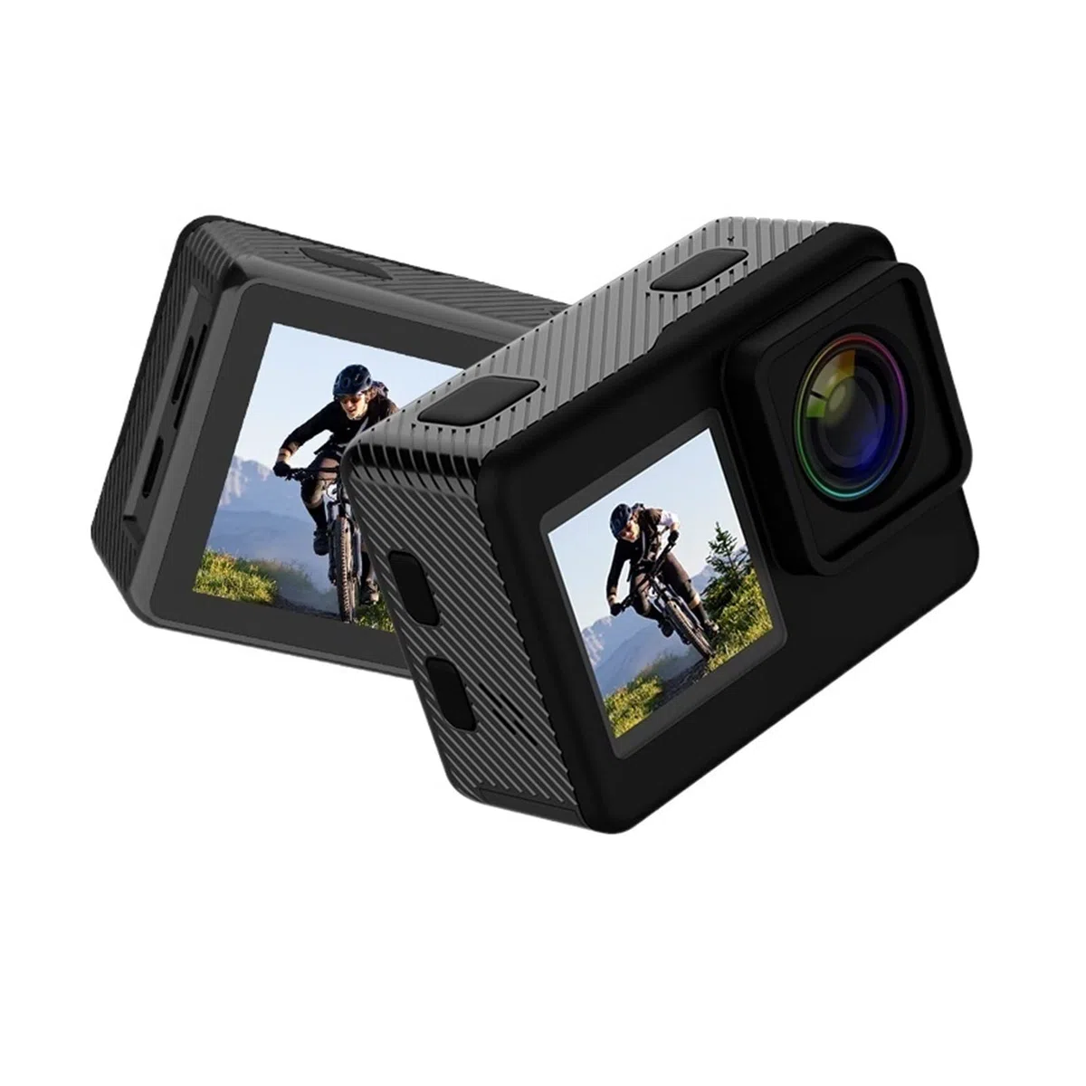 Action Cam, A10 Action Camera 4k EIS Ultra HD 20MP 170D Subacquea Impermeabile Cam Touch Screen 4X Zoom Video Go Sport PRO Cam,All'aperto, Sport, Video(4,Cam And Mic)