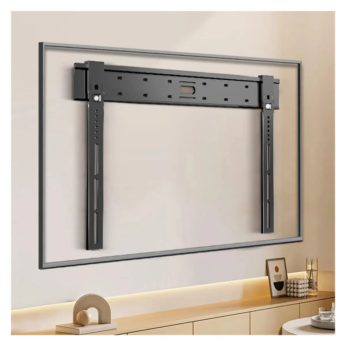 Supporto Da Parete Universale Ultra Sottile For TV For Schermi Piatti/curvi Da 26-90 Pollici, Staffa For TV, Carico Massimo 80 Kg, Supporto VESA 100x100-800x400mm(42-75in)