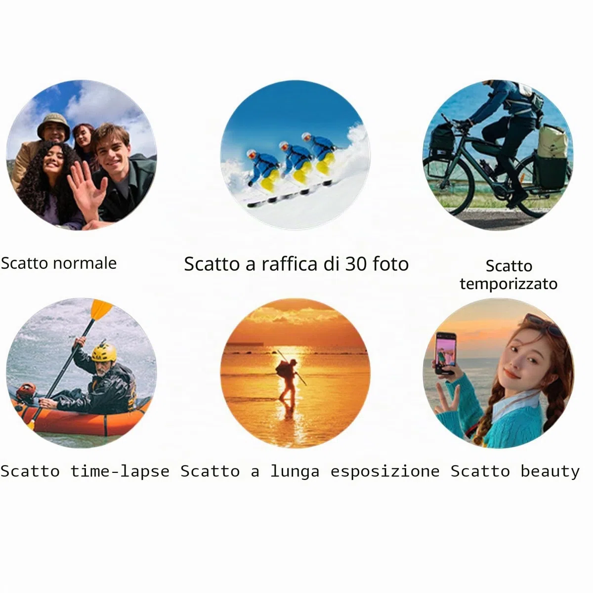 Puruxe Action Camera + scheda di memoria da 64 GB, 5 K, 24 megapixel, completamente attrezzata con accessori, supporta la funzione di telecomando, adatta per registrare vlog e