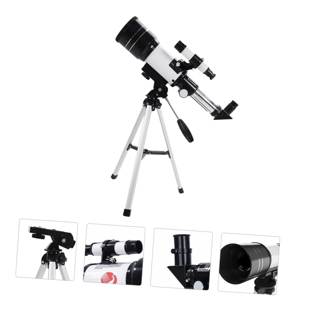 1set Telescopio Astronomico Professionale con Treppiede e Adattatore per Telefono per Osservazione Viaggio e Fotografia Notturna