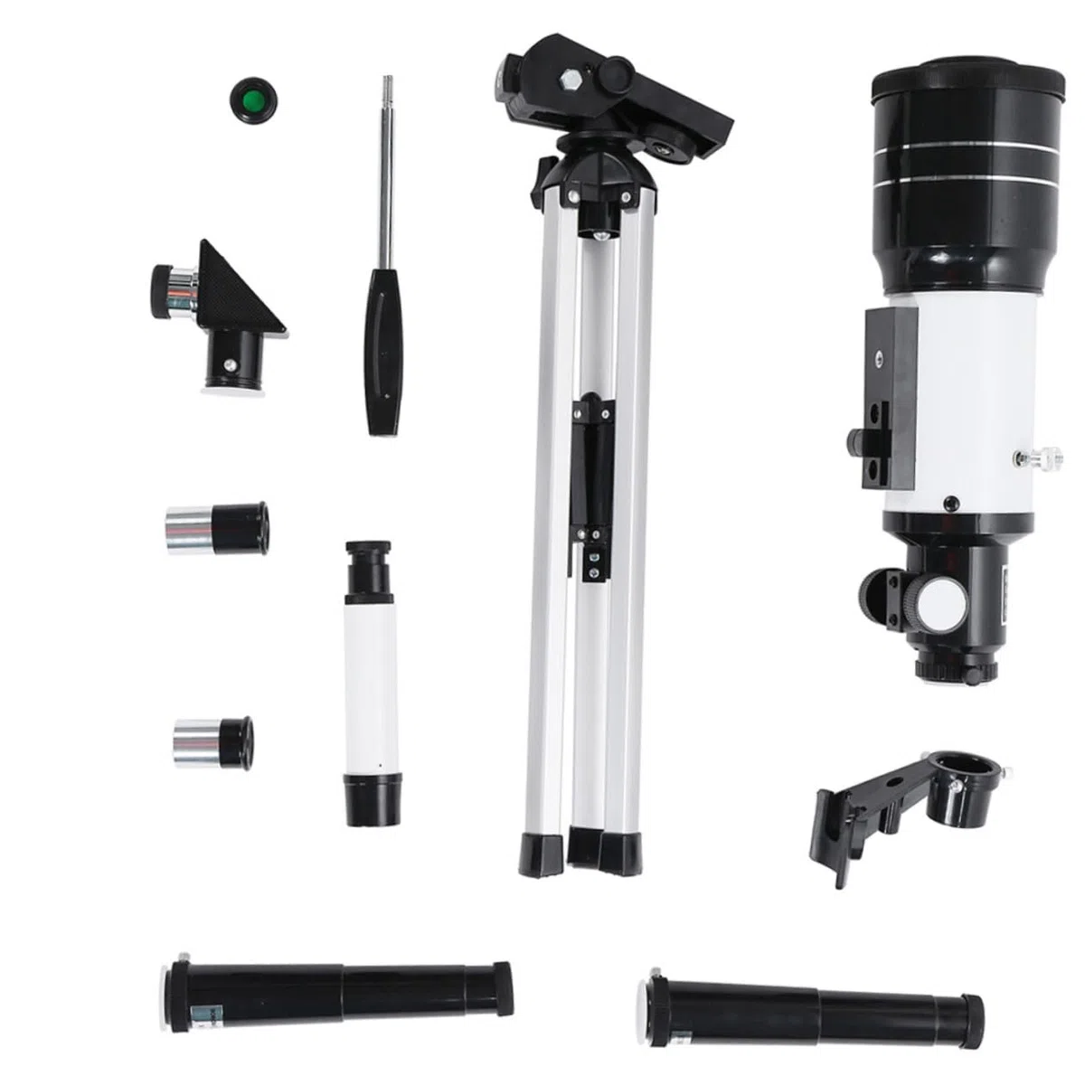 1set Telescopio Astronomico Professionale con Treppiede e Adattatore per Telefono per Osservazione Viaggio e Fotografia Notturna