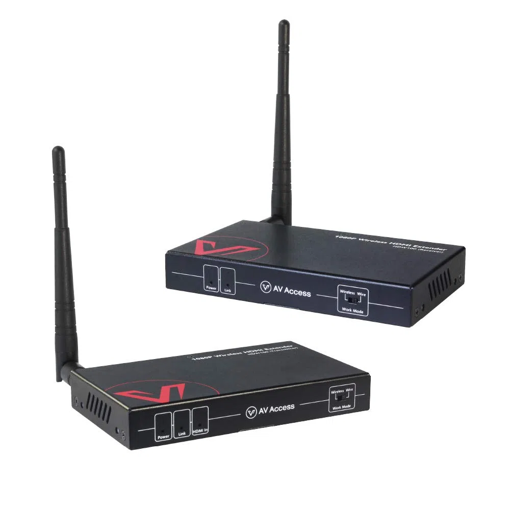 Trasmettitore e Ricevitore HDMI Wireless, 1080P@60Hz, Portata fino a 200m/656 piedi, Ritorno IR, Estensore HDMI Wireless con Loop-Out, Corrispondenza Automatica, 120m/394 piedi Tramite Cavo Ethernet